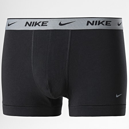 Nike - Calzoncillos bóxer de algodón elástico KE1008 Negro