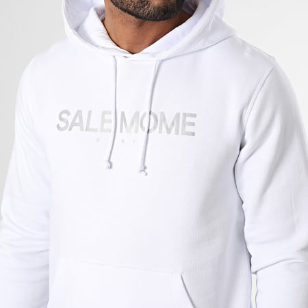 Sale Môme Paris - Sudadera con capucha reflectante Blanco Plata