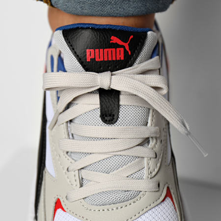 Puma - Baskets X-Ray Speed 384638 White Black Gray Limoge Red