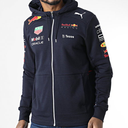 Puma - Sudadera con capucha Red Bull Racing 763382 Azul Marino