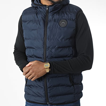 Tokyo Laundry Doudoune Capuche Sans Manches Tamaki Bleu Marine