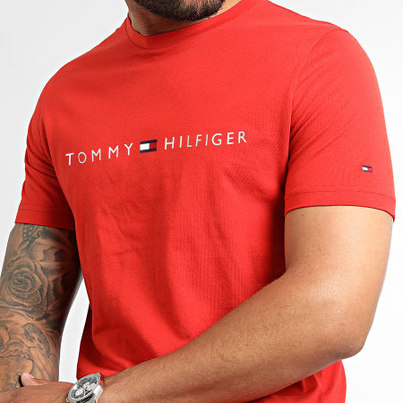 Tommy Hilfiger - Maglietta con logo CN 1434 rosso
