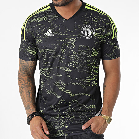 Adidas Sportswear - Maglietta sportiva del Manchester United HE6682 Nero Verde