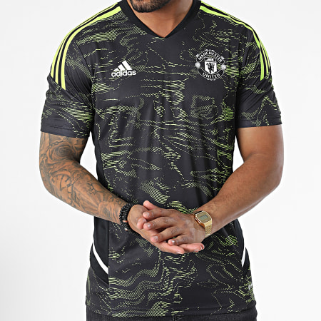 Adidas Sportswear - Tee Shirt De Sport Manchester United HE6682 Noir Vert