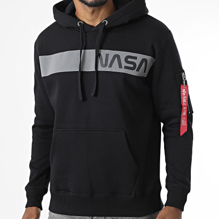 Alpha Industries Les sweats à capuche pour homme coloris noir
