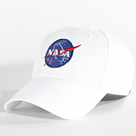 Alpha Industries - Gorra Logo NASA Blanco