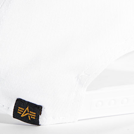 Alpha Industries - Cappello con logo NASA bianco