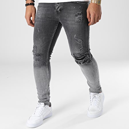 Black Industry Jean Skinny 228 Gris LaBoutiqueOfficielle