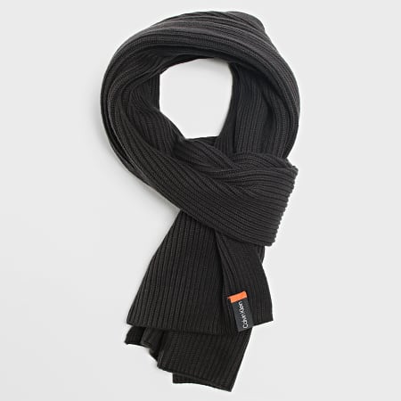 Calvin Klein - Coffret Echarpe Et Bonnet Classic Cotton Rib 9712 Noir