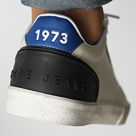 Pepe Jeans - Kenton Zapatillas estilo vintage PMS30877 Off White
