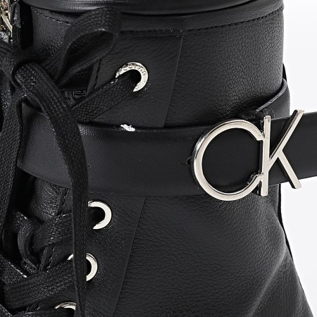 Calvin Klein - Botas Mujer Suela Goma Peine 1256 Negro