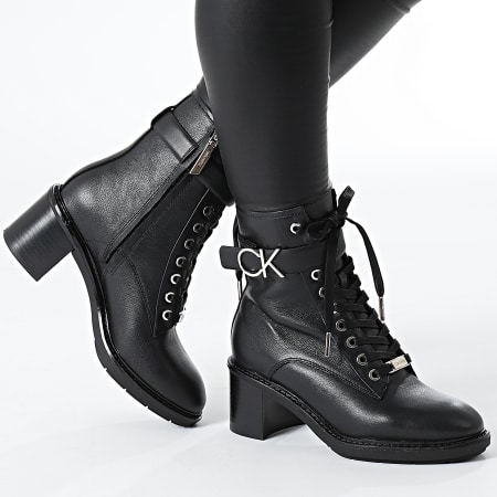 Calvin Klein - Stivali da donna Suola in gomma Comb 1256 Nero