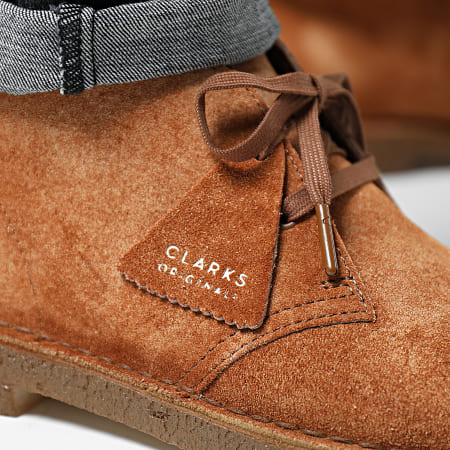 Clarks - Chaussures Desert Boots Ginger Hairy Suede