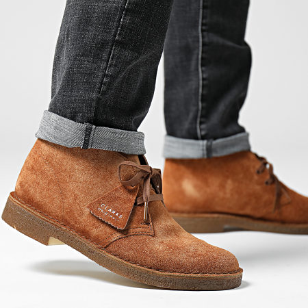 Clarks - Chaussures Desert Boots Ginger Hairy Suede