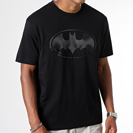 DC Comics - Tee Shirt Oversize Large Carbone Logo Noir