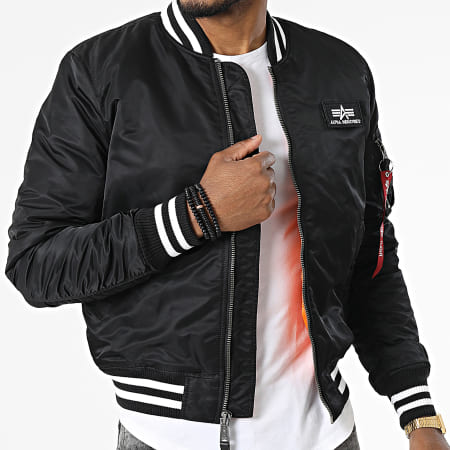 Alpha Industries - Giacca Bomber Alpha College FN 118112 Nero