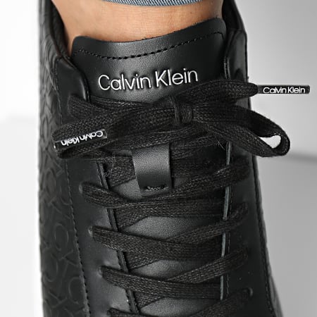 Calvin Klein - Zapatillas Low Top Lace Up Mono 0845 Negro Seasonal Mono