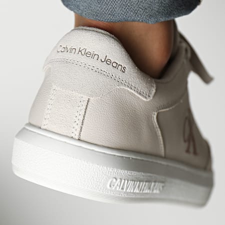 Calvin Klein - Baskets Casual Cupsole Laceup Low Mono YM0YM00496 Eggshell