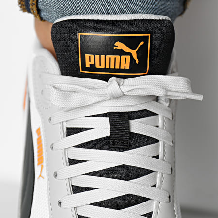 Puma - Baskets Graviton Mega 385873 White Dark Shadow Black Vibrant Orange Gray