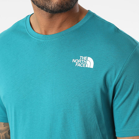 The North Face - Tee Shirt Red Box Turquoise