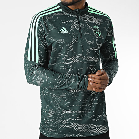 Adidas Sportswear - Veste Col Zippé HD1205 Real Madrid Vert