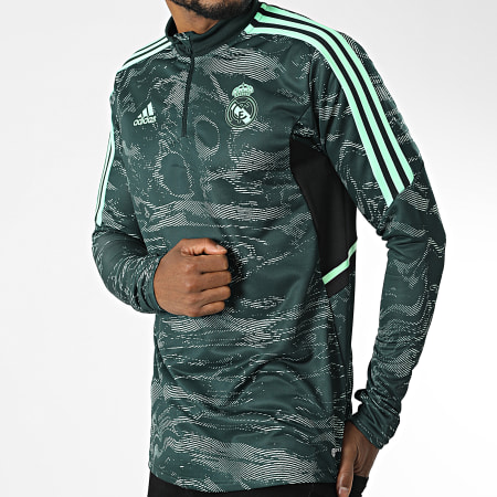 Adidas Sportswear - Giacca con colletto a zip HD1205 Real Madrid Verde
