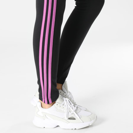 Adidas Performance - Legging Femme A Bandes 3 Stripes HK9681 Noir