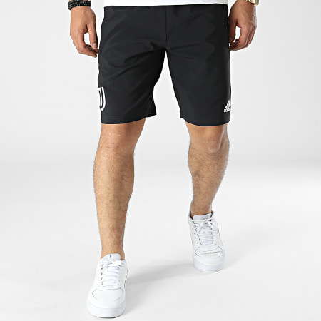 Adidas Sportswear - Pantaloncini da jogging a fascia Juventus H56708 Nero
