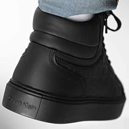 Calvin Klein - Sneakers High Top Lace Up Zip Mono 0812 Nero