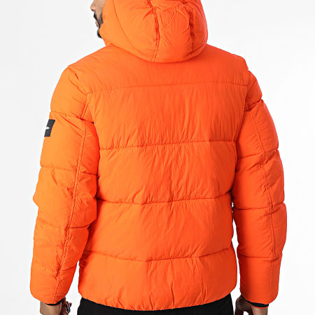 Calvin Klein - Chaqueta con capucha de nylon arrugado 0336 Naranja