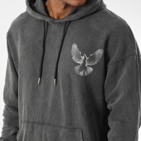 Ikao - Sweat Capuche LL687 Gris Anthracite