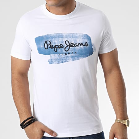 Pepe Jeans - Camiseta Seth PM508488 Blanca