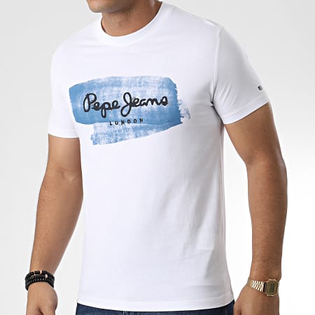 Pepe Jeans - Camiseta Seth PM508488 Blanca