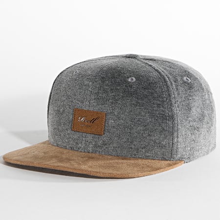 Reell Jeans - Casquette Snapback Suede Gris