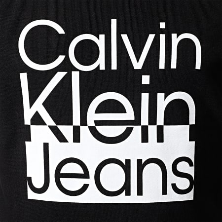 Calvin Klein - Felpa girocollo da bambino Box Logo 1438 Nero