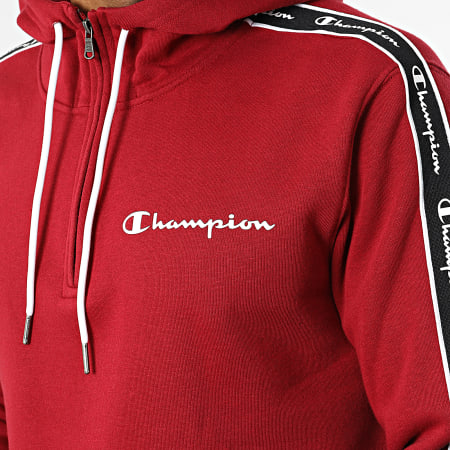 Champion - Felpa con cappuccio e strisce 217831 Bordeaux