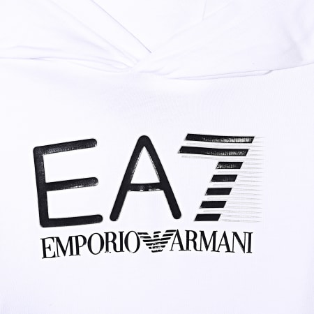 EA7 Emporio Armani - Tuta da ginnastica per bambini 6LBV55-BJ05Z Bianco Nero