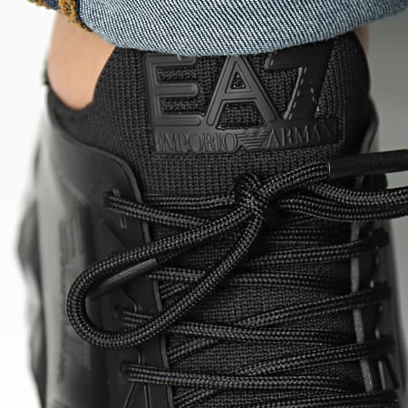 EA7 Emporio Armani - Baskets Sneakers X8X123-XK300 Black Shiny Black