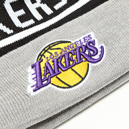 New Era - Bonnet Pompon Los Angeles Lakers 60285001 Gris Chiné