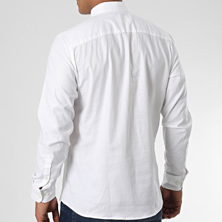 Selected - Pinpoint Camisa Manga Larga Blanca