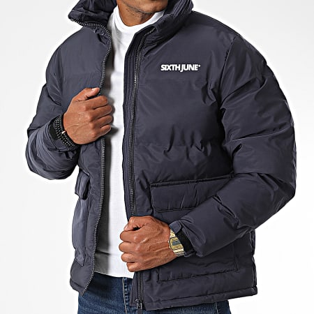 Sixth June Doudoune Capuche M22781MJA Bleu Marine LaBoutiqueOfficielle