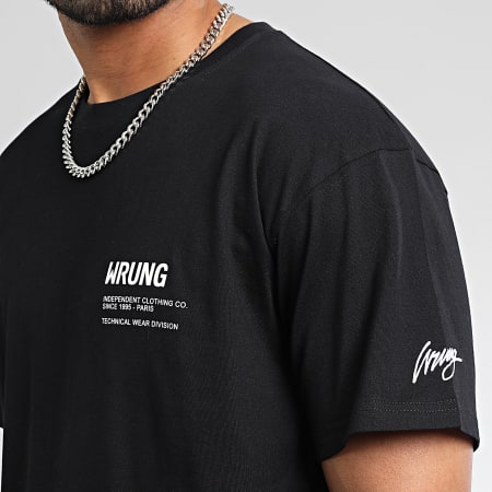 Wrung - Tee Shirt Oversize Large Independent Noir Blanc