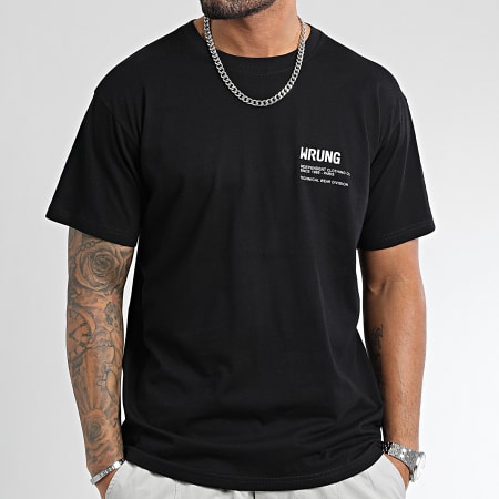 Wrung - Tee Shirt Oversize Large Independent Noir Blanc