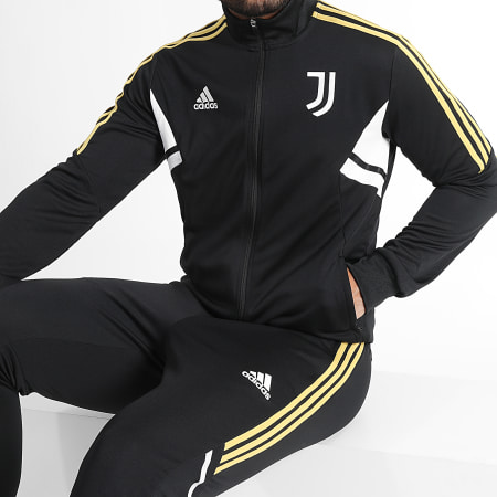 Adidas Sportswear - Tuta da ginnastica a righe Juventus HA2648 Nero
