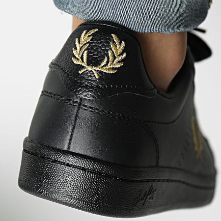 Fred Perry - Zapatillas B721 Leather Tab B4290 Negras