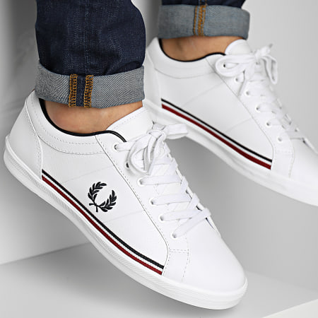 Fred Perry - Baseline Perf Leather B4331 Zapatillas blancas