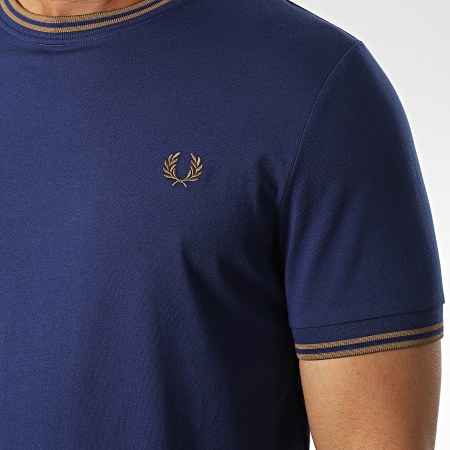 Fred Perry - M1588 Camiseta azul marino