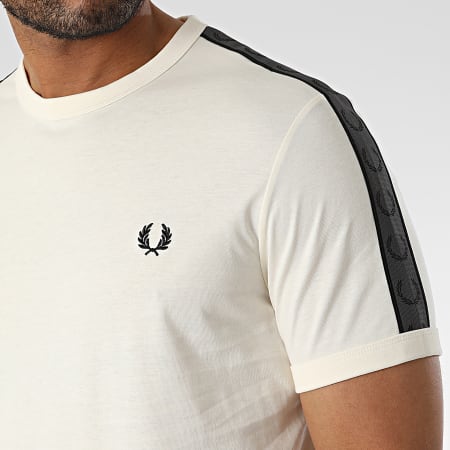 Fred Perry - Tee Shirt A Bandes Contrast Tape Beige