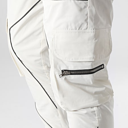Frilivin - Pantaloni cargo bianchi