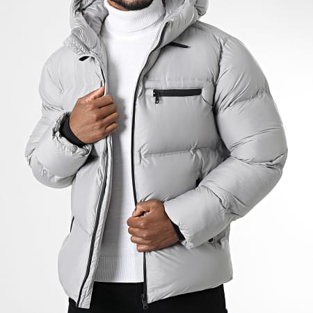 Frilivin Doudoune Capuche Gris Clair LaBoutiqueOfficielle